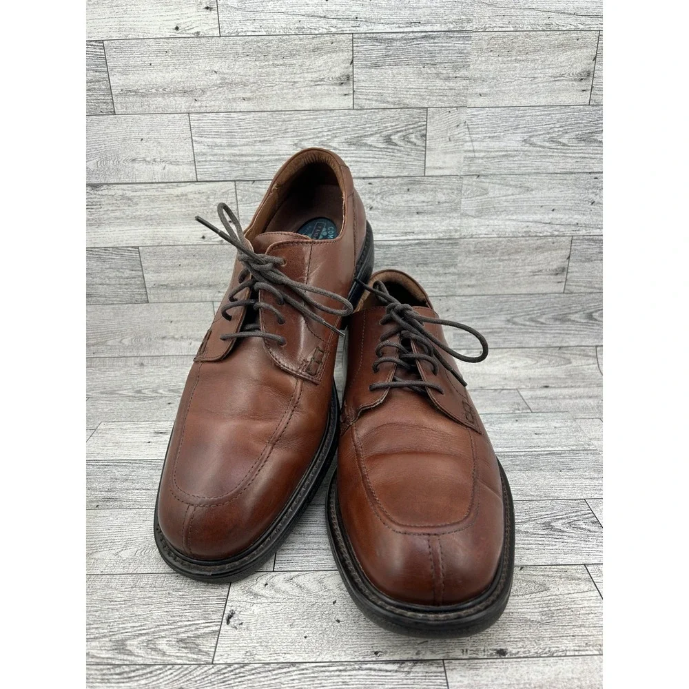 Florsheim Comfortech Men Brown Leather Split Toe Oxford Dress Shoes Sz 11M